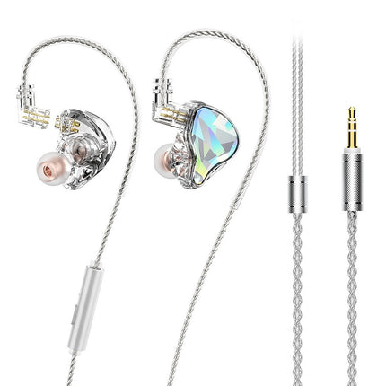 In-ear Tablet & Moving Coil Unit Wired Hifi Music Game Earphone