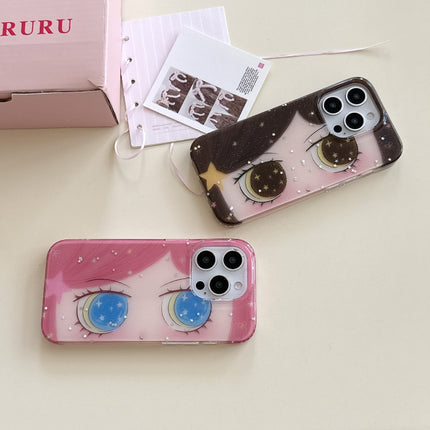 Fashionable Cartoon Phone Case Featuring Fine Glitter And
