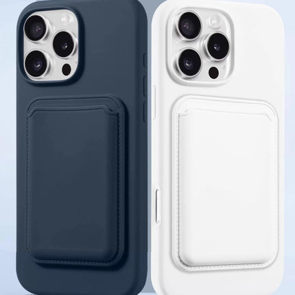 Magnetic Cardholder Liquid Silicone Phone Case
