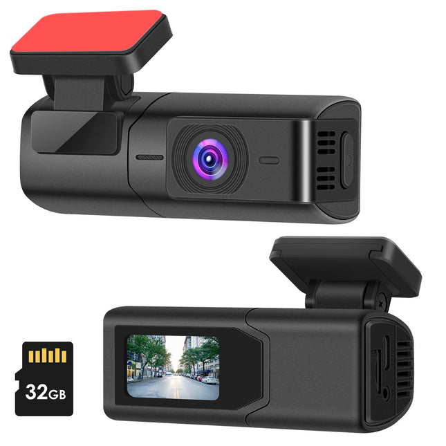 2K Dash Cam Front Camera 140° WiFi Night Vision 32GB Memory Card