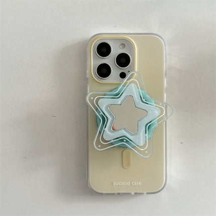 Magnetic Yellow And Blue Star Cartoon Phone Case Protective